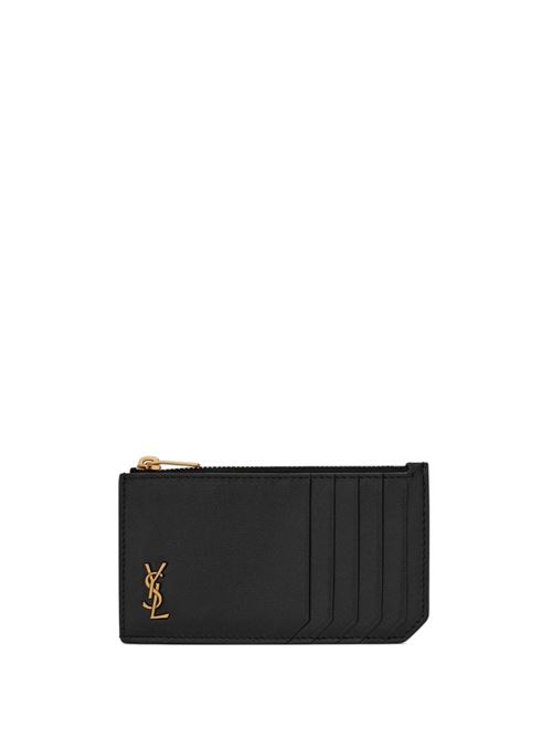 Portacarte in pelle SAINT LAURENT | 62989902G0W1000